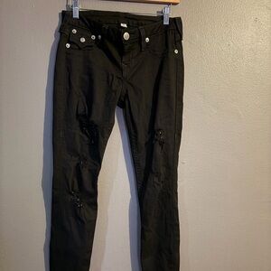 Stylish Black Women Jeans by True Religion.